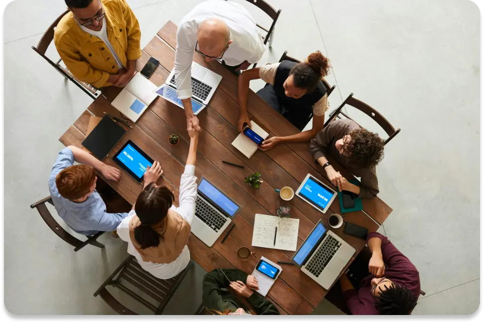 Team working together